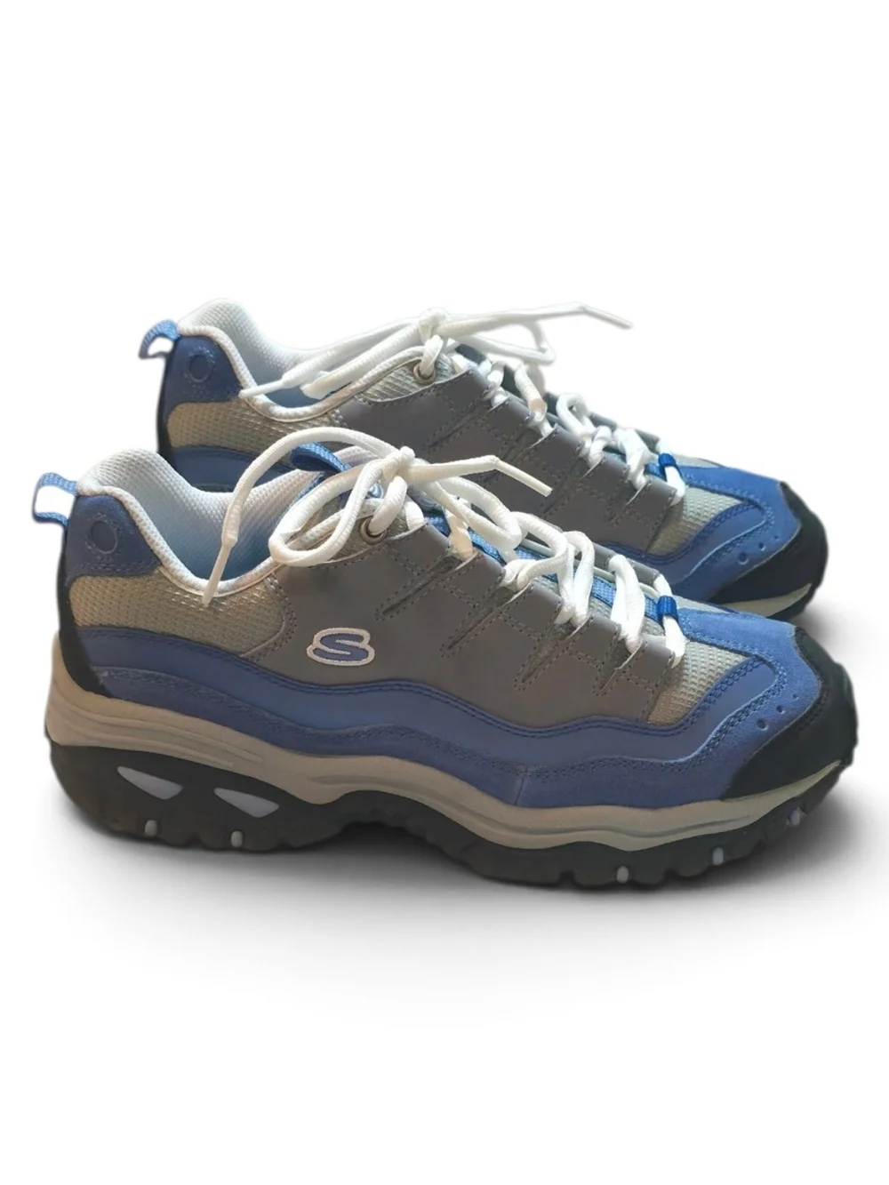 Skechers Men's Blue, White and Black Athletic Sneakers